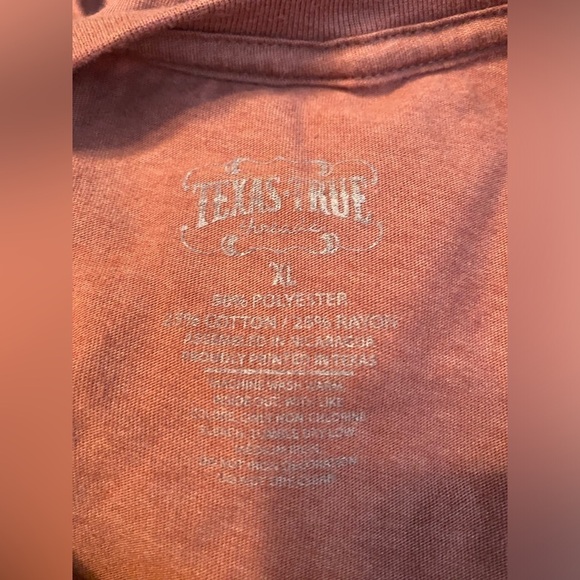 Texas True Thread Tee In Christ Alone Womens Size XL Mauve Christian T-Shirt - Picture 4 of 4